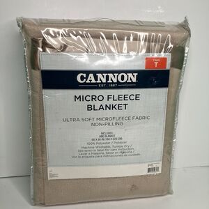 Vintage Cannon Micro Fleece Ultra Soft 66”x90” Twin Brand New Sears